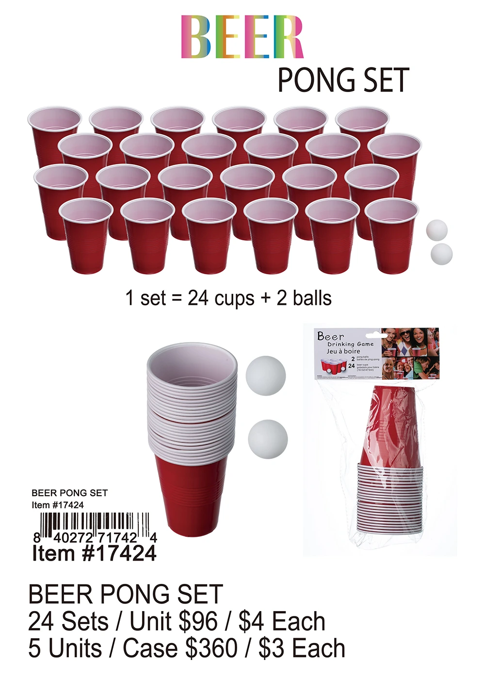 Beer Pong Set